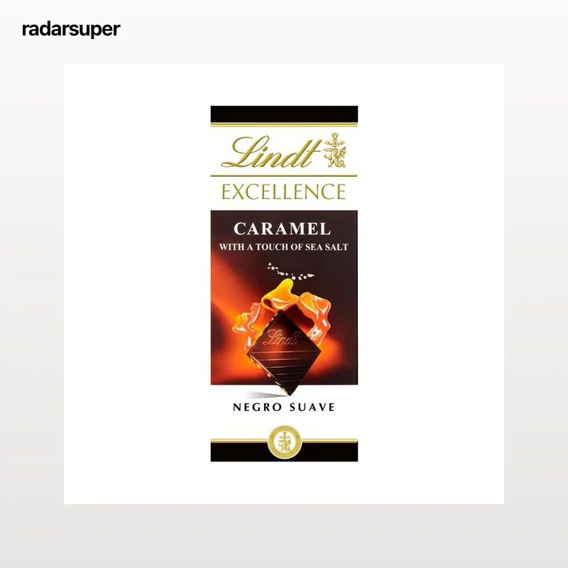 LINDT Excellence Chocolate negro con caramelo sal 100 g.