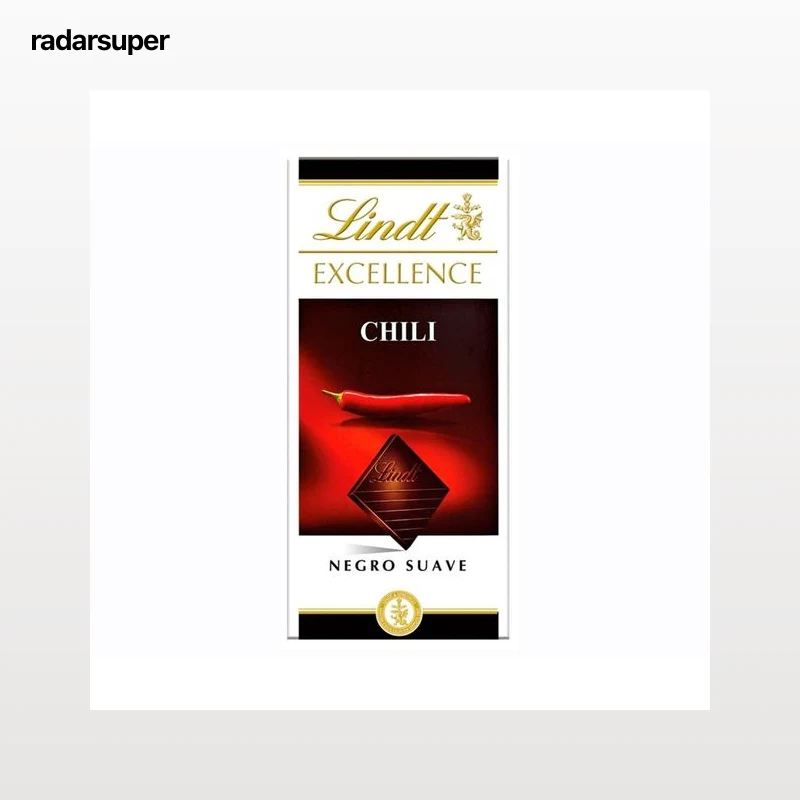 LINDT Excellence Chocolate negro con chilli 100 g.