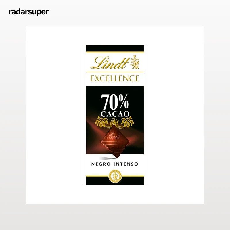LINDT Excellence Chocolate negro extrafino (70% cacao) 100 g.