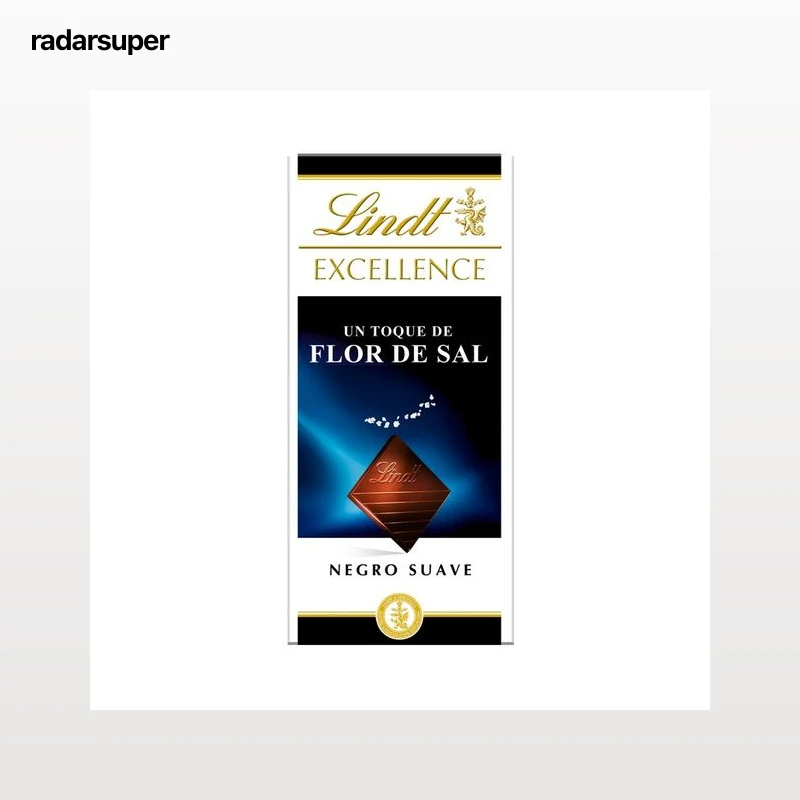 LINDT Excellence Chocolate negro con toque de sal marina 100 g.
