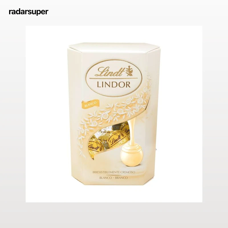 LINDT Lindor Bombones de chocolate blanco 200 g.