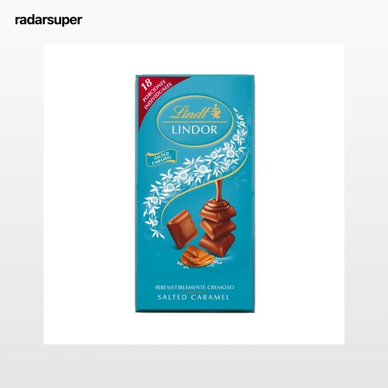 LINDT Lindor Salted Caramel Chocolate con leche 100 g.