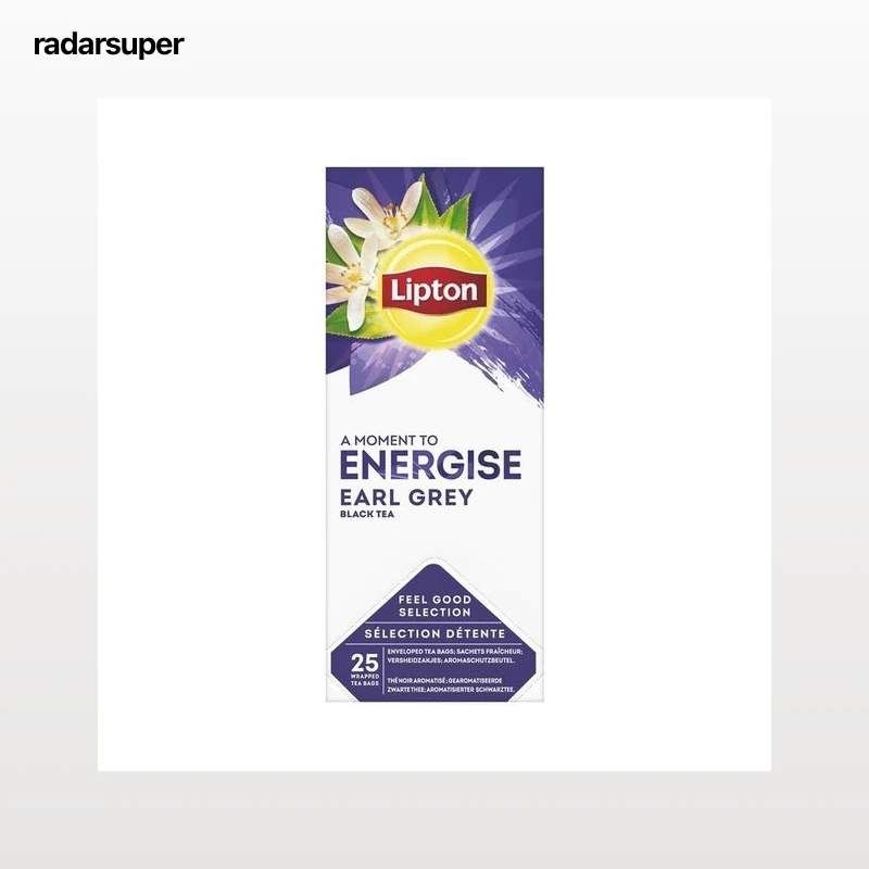 LIPTON Energise Té earl grey 25 uds, 49 g.