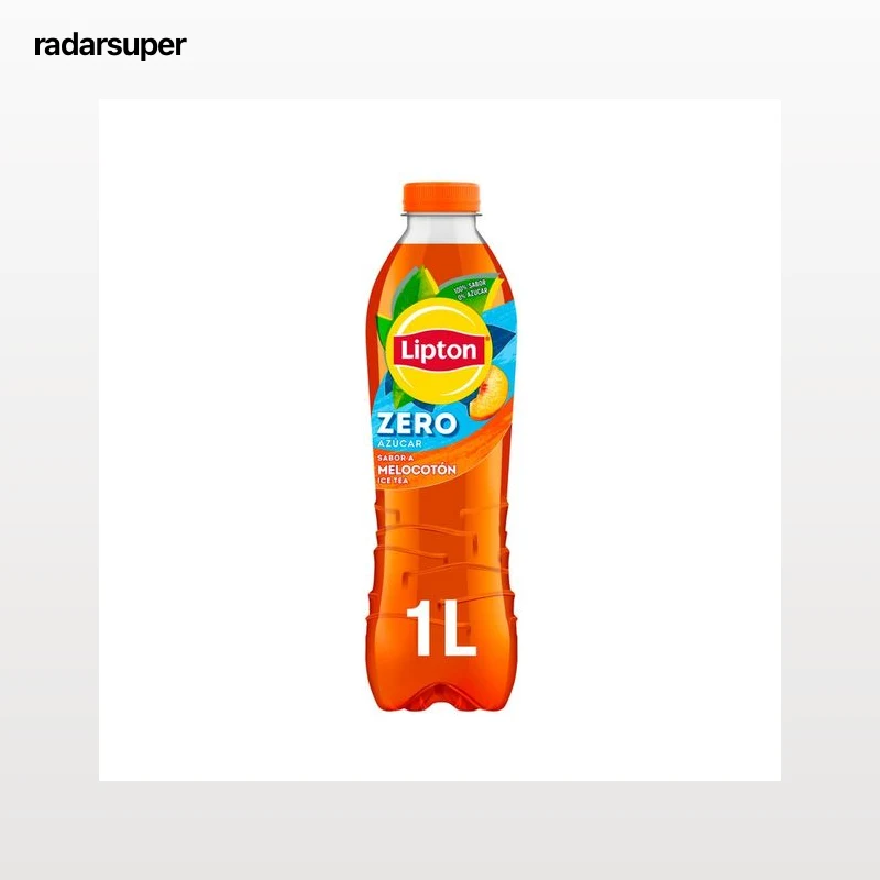 LIPTON Zero Bebida de té con sabor a melocotón y con extracto de stevia botella de 1 l.
