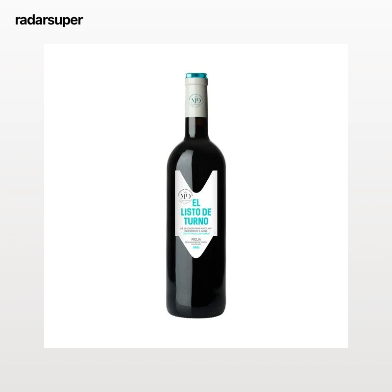 EL LISTO DE TURNO Vino tinto con D. O. Ca. Rioja botella 75 cl.