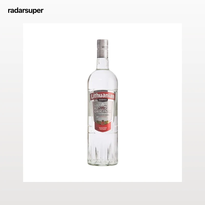 LITHUANIAN Silver  Vodka destilado y embotellado en Lituania botella 1 l.