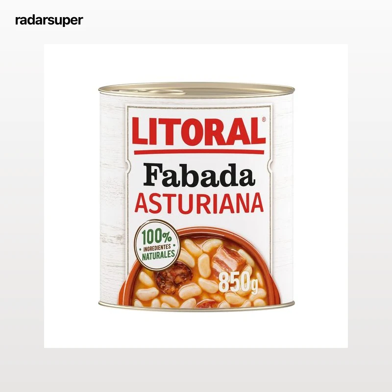 LITORAL Fabada Asturiana con selectos embutidos asturianos lata de 850 g
