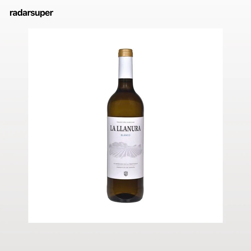 LA LLANURA  Vino blanco con D.O. La Mancha LA LLANURA botella de 75 cl.
