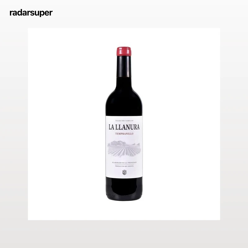 LA LLANURA Vino tinto con D.O. La Mancha botella 75 cl.