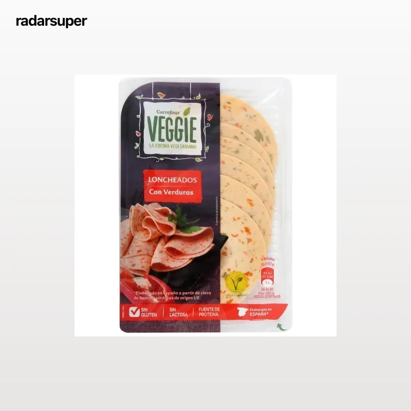 Lochas vegetarianas con verduras Carrefour Veggie sin gluten y sin lactosa 100 g.