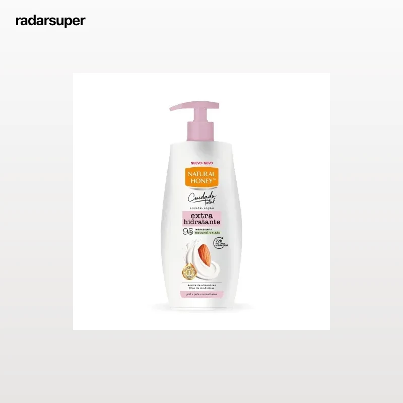 Loción corporal extra hidratante piel normal seca Natural Honey 600 ml.
