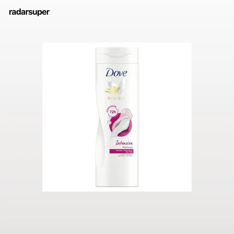 Loción corporal hidratante intensiva piel seca a muy seca Dove 400 ml.