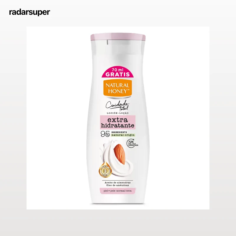 Loción corporal hidratante piel normal/seca Natural Honey 330 ml