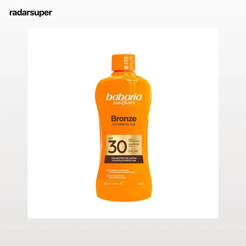 Loción solar factor 30 bronze Babaria 100 ml