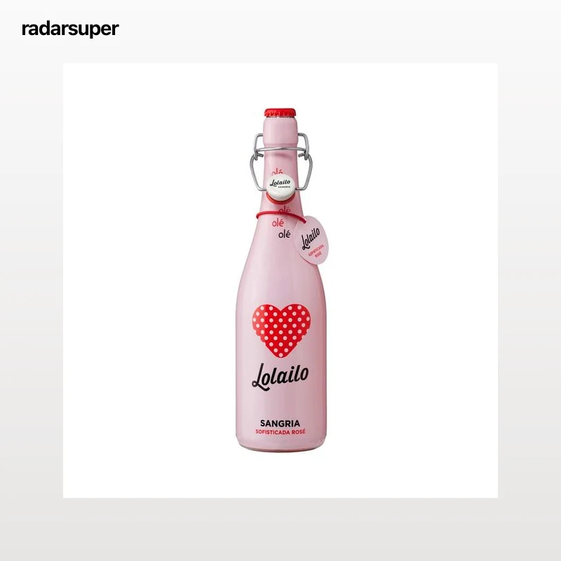LOLAILO Sangria rosada con toques de sandía, pomelo y mandarina LOLAILO Sofisticada botella de 75 cl.