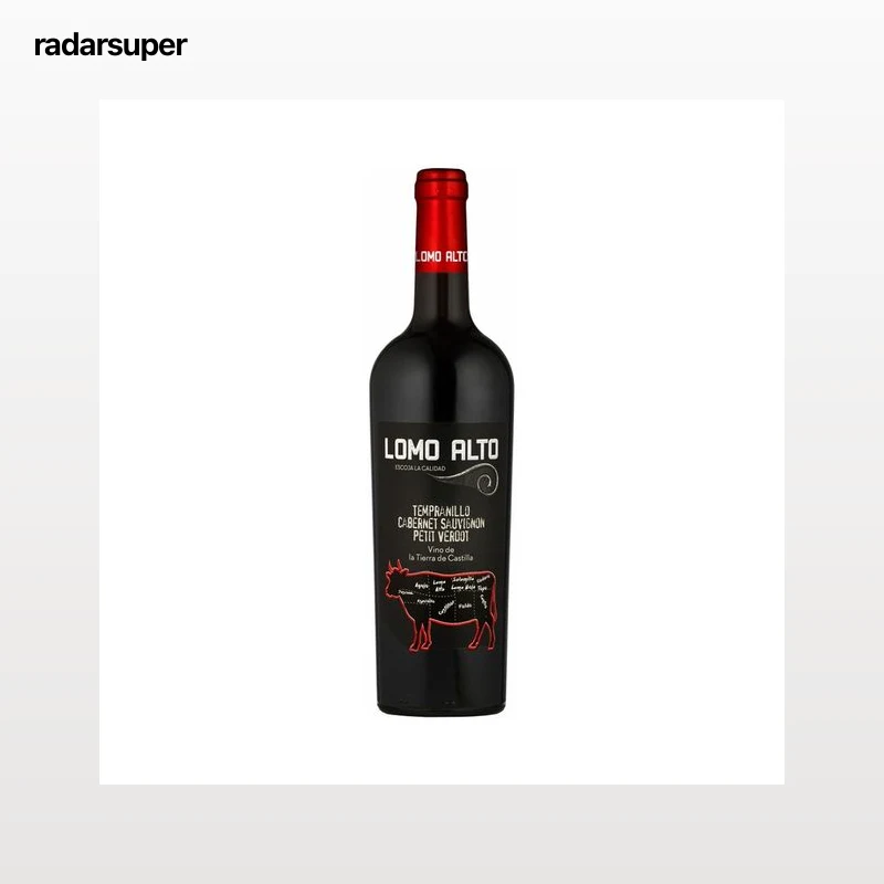 LOMO ALTO Vino tinto con I.G.P Vinos de la Tierra de Castilla botella 75 cl.