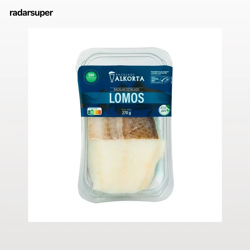 Lomo bacalao desalado 2x135 gr.