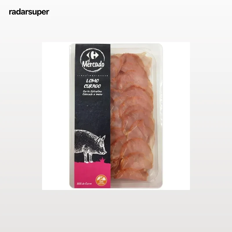 Lomo curado en lonchas extrafinas Carrefour El Mercado sin gluten 100 g