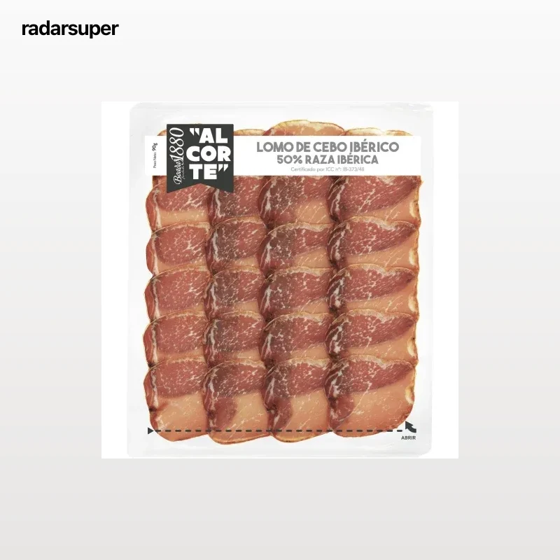 Lomo de Cebo Ibérico 50% Raza Ibérica al corte Boadas 1880 sin gluten 90 g