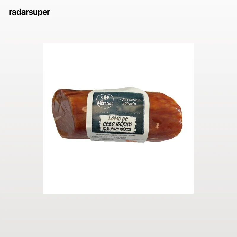 Lomo de Cebo Ibérico 50% Raza Ibérica Carrefour El Mercado sin gluten 285 g