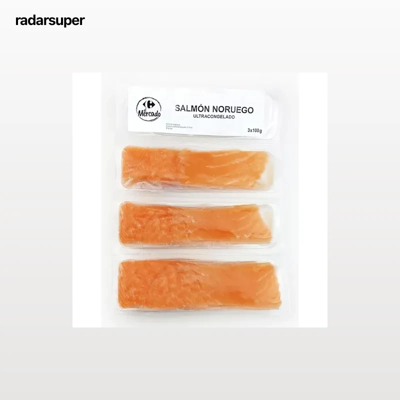 Lomo de salmón El Mercado pack de 3 unidades de 100 g