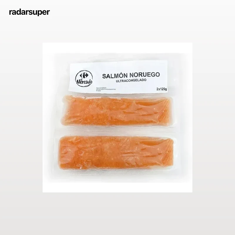 Lomo de salmón Noruego El Mercado pack de 2 unidades de 125 g