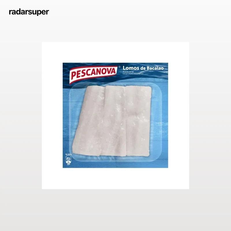 Lomos de bacalao ultracongelado Pescanova 300 g.