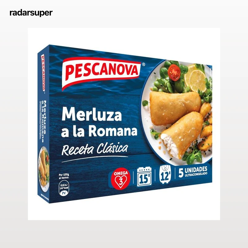 Lomos merluza Pescanova 325g romana