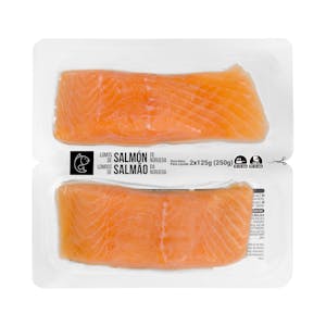 Lomos de salmón sin piel Hacendado congelado