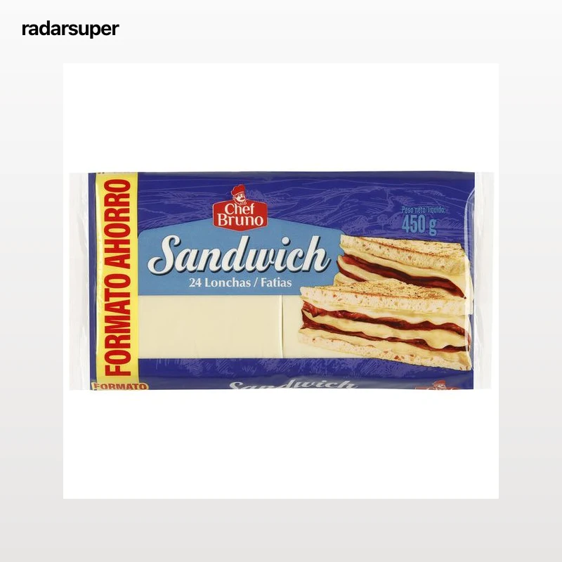 Lonchas sándwich Chef Bruno 24 uds 450g