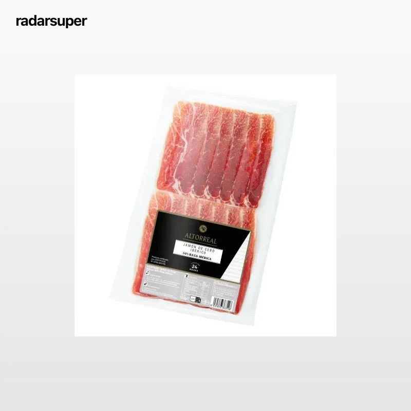 Loncheado de jamón de cebo 50% raza ibérica Altorreal 150 g.
