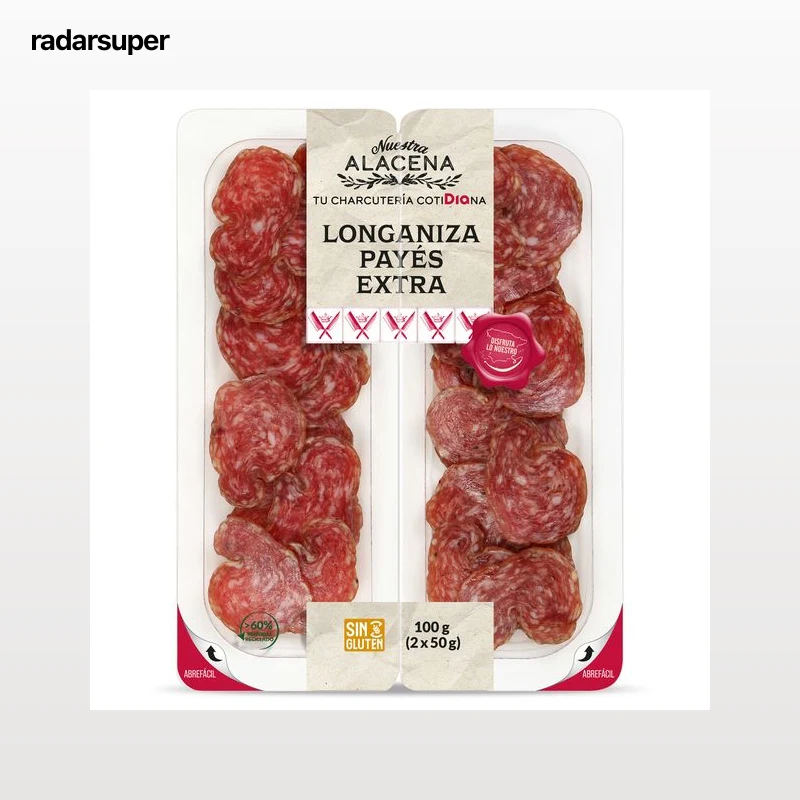 Longaniza payés extra Dia Nuestra Alacena 2 x 50 g