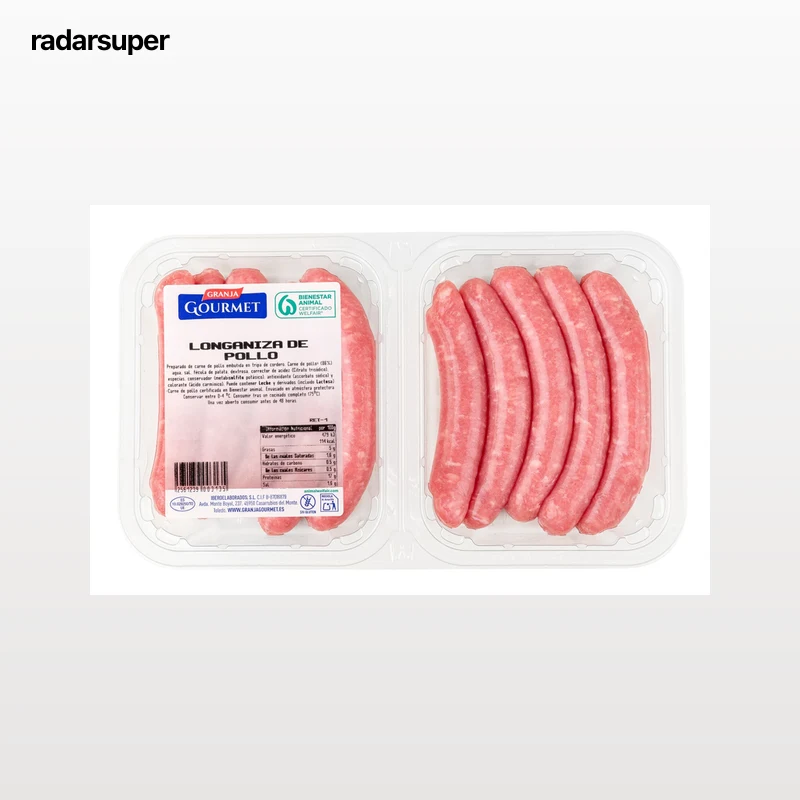 Longaniza de pollo Granja Gourmet 400g aproximadamente