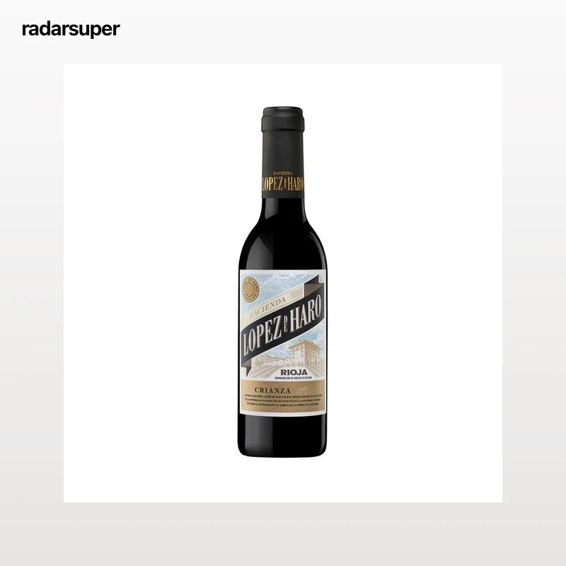 LOPEZ DE HARO  Vino tinto crianza con D.O. Ca. Rioja LOPEZ DE HARO benjamín de 37.5 cl.