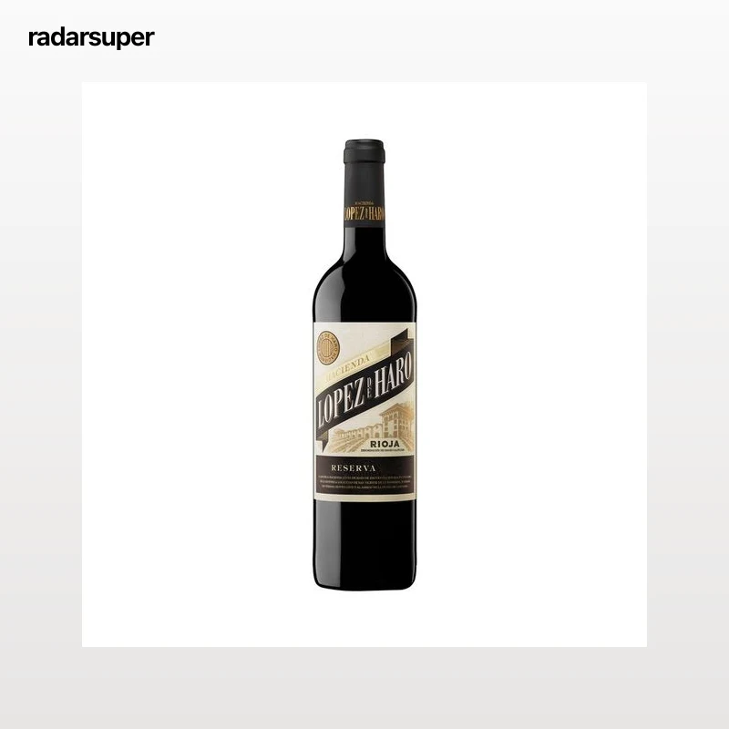 LOPEZ DE HARO  Vino tinto reserva con D.O. Ca. Rioja botella 75 cl.
