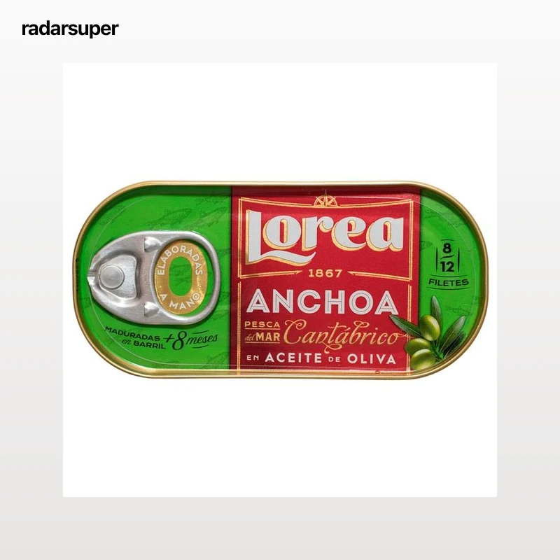 LOREA Filetes de anchoa en aceite de oliva 30 g.