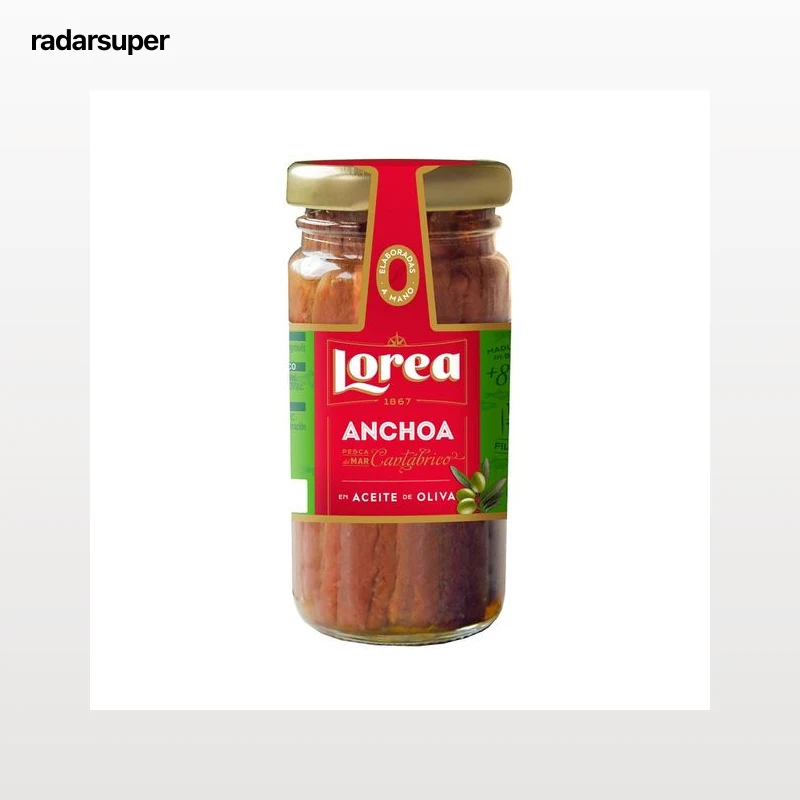 LOREA Filetes de anchoa del Cantábrico en aceite de oliva LOREA 55 g.