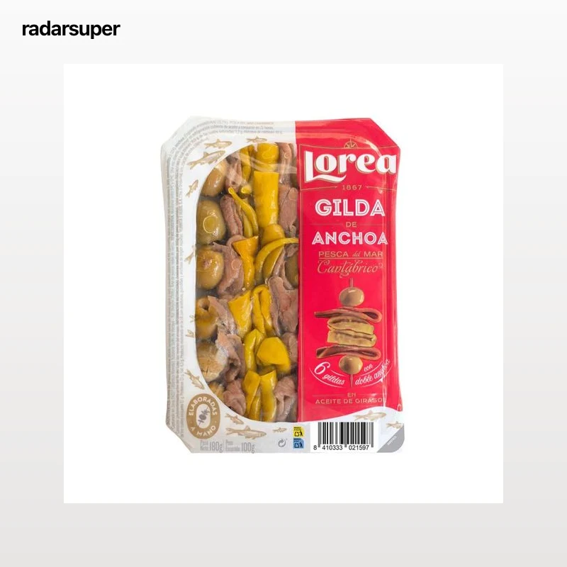LOREA Gildas de anchoa del cantábrico 100 g.