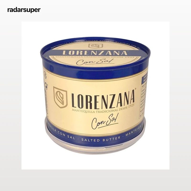 LORENZANA Lata de mantequilla tradicional con sal LORENZANA 500 g.