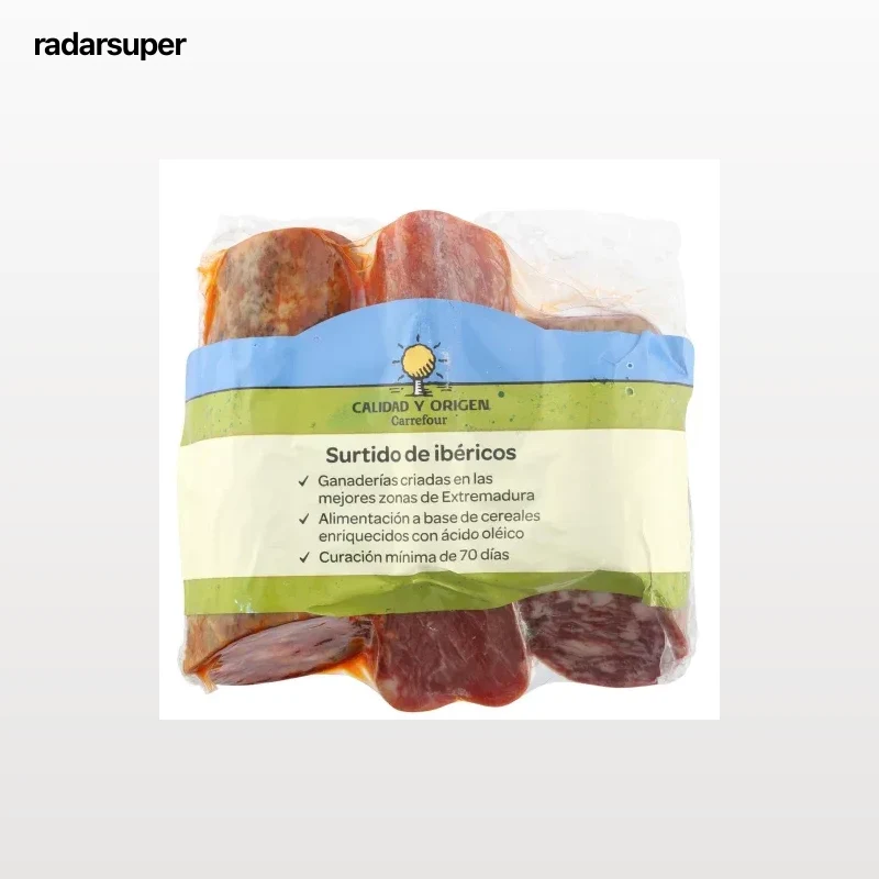 Lote de Ibéricos Lomo, Chorizo y Salchichón Círculo de Calidad 825 g