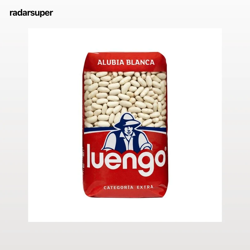 LUENGO Alubia blanca larga en paquete, 1 kg