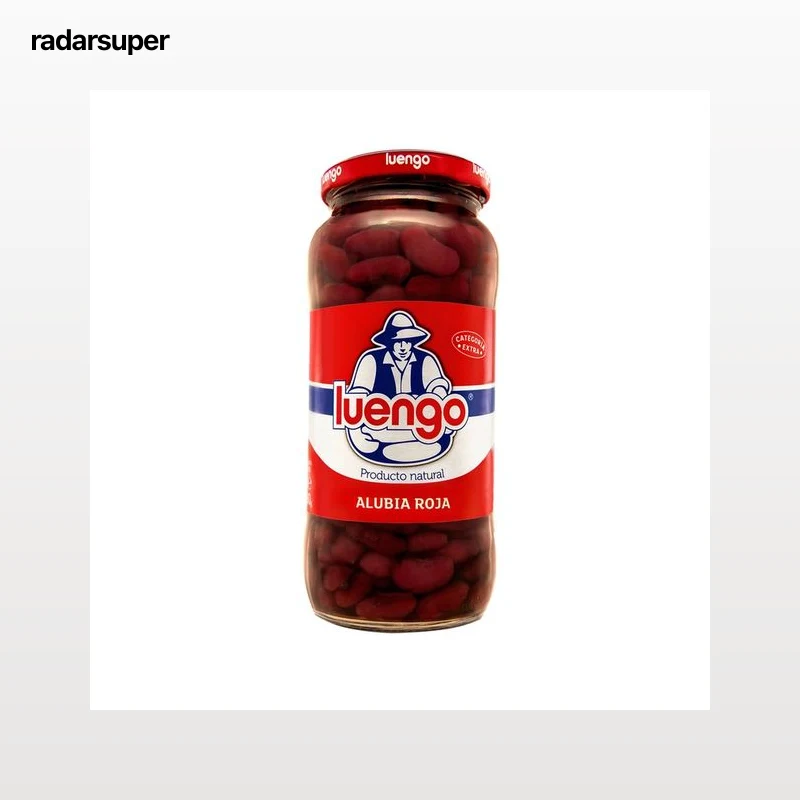 LUENGO Alubia cocida roja en frasco de 400 g.