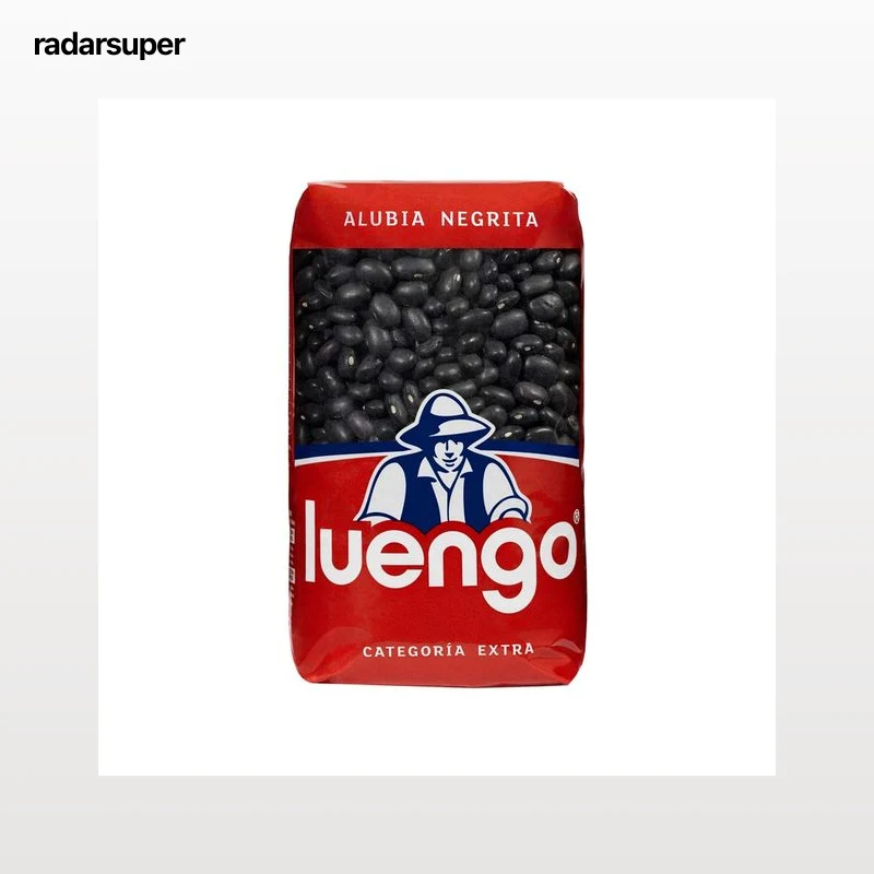 LUENGO Extra  Alubia frijol negro en  paquete, 500 g.