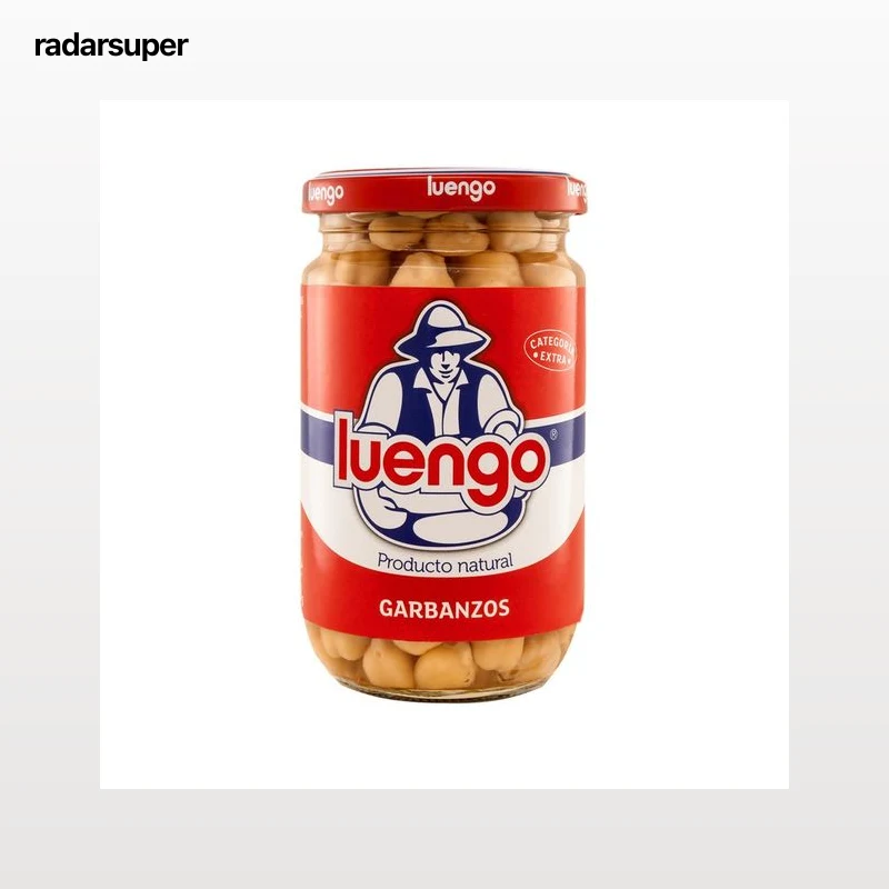 LUENGO Garbanzo cocidos en frasco 200 g.