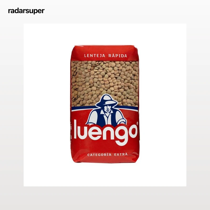 LUENGO Lenteja de cocción  rápida en paquete 1 kg.