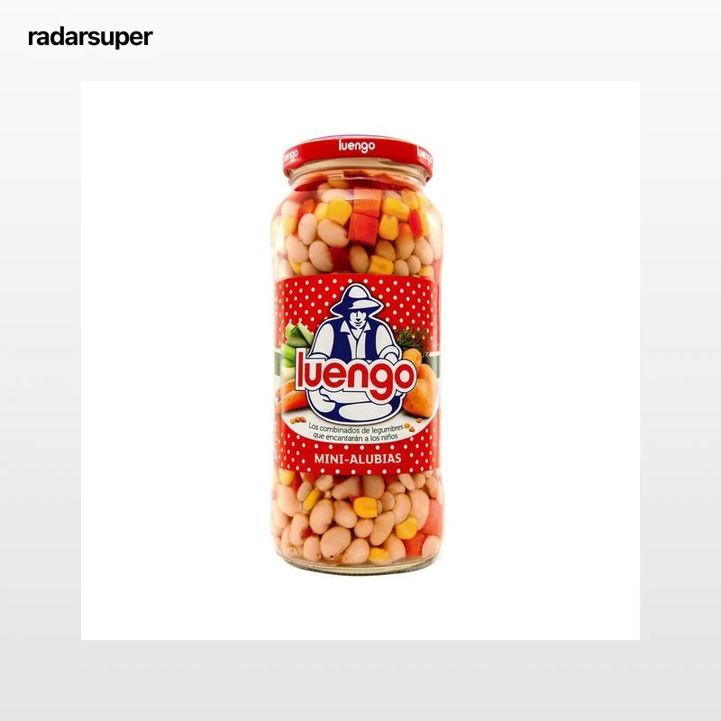 LUENGO Mini alubias con verduras 400 g.