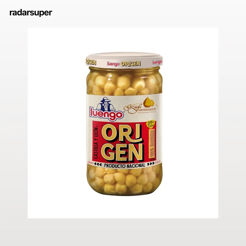 LUENGO Origen  Garbanzo cocidos , Fuentesaúco 570 g.