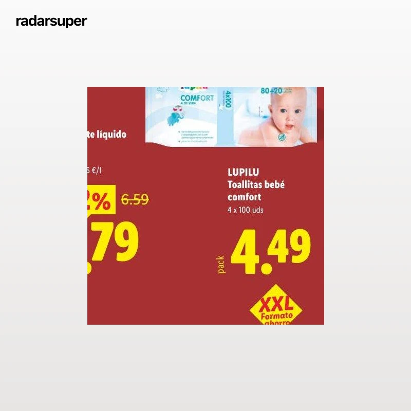 LUPILU Toallitas bebé comfort