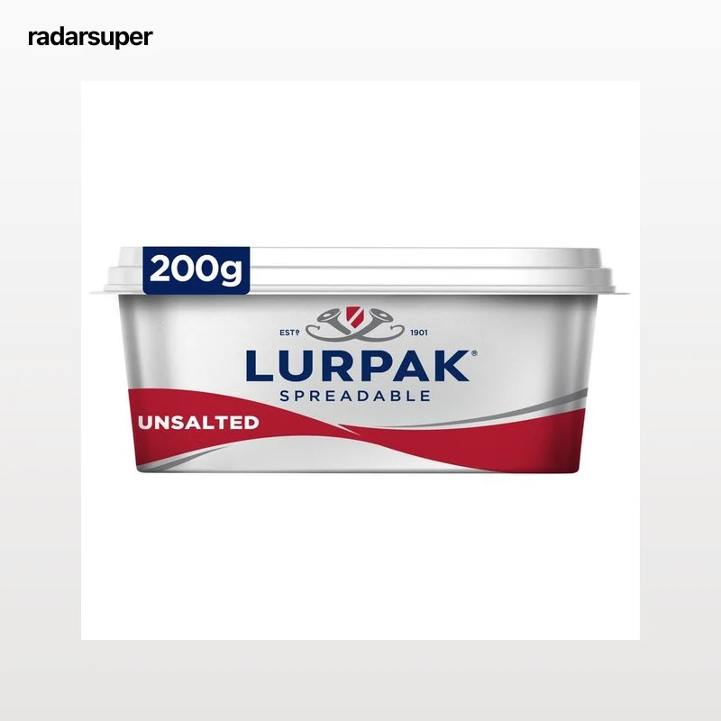 LURPARK Tarrina de materia grasa para untar (78%) con mantequilla, sin sal 200 g.