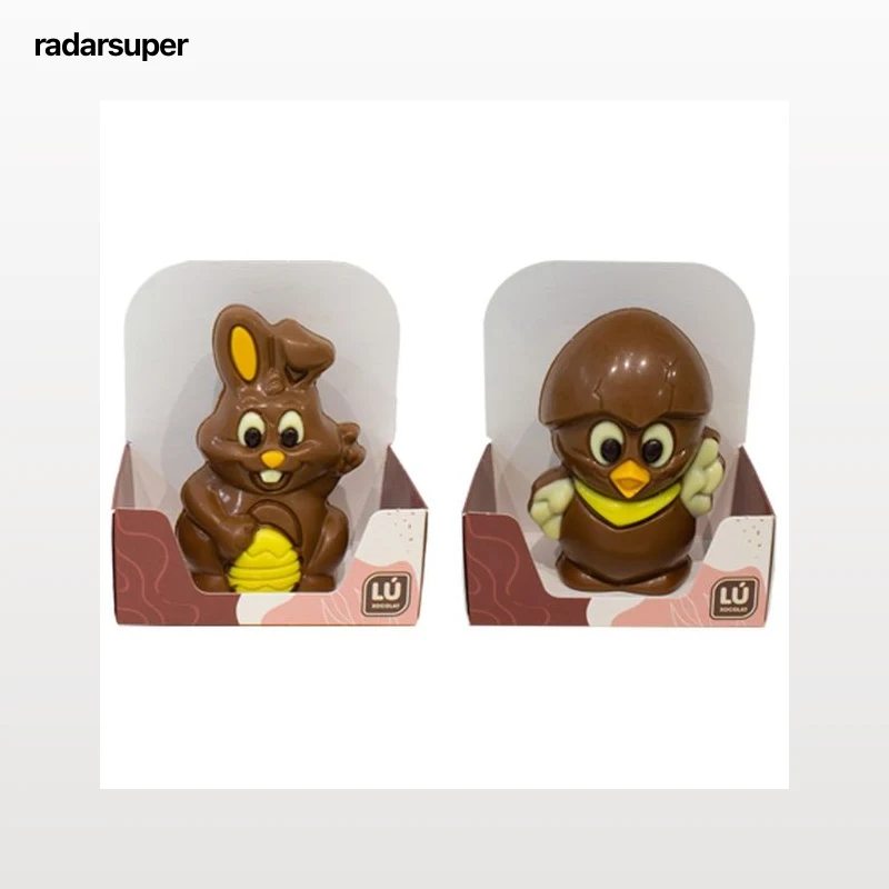 LUXOCOLAT Figuritas de Pascua de chocolate con leche 60 g.